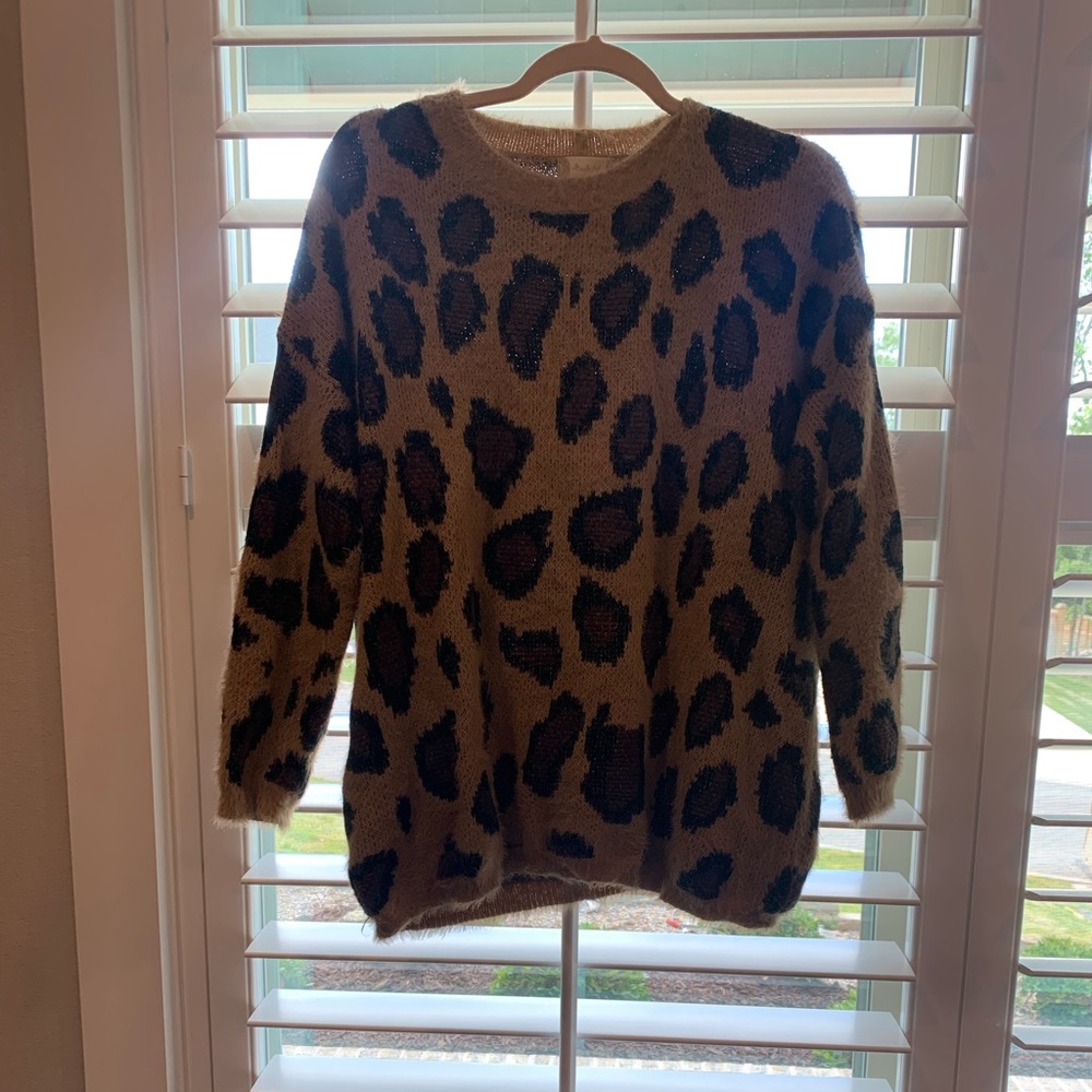 Cheetah print sweater!
